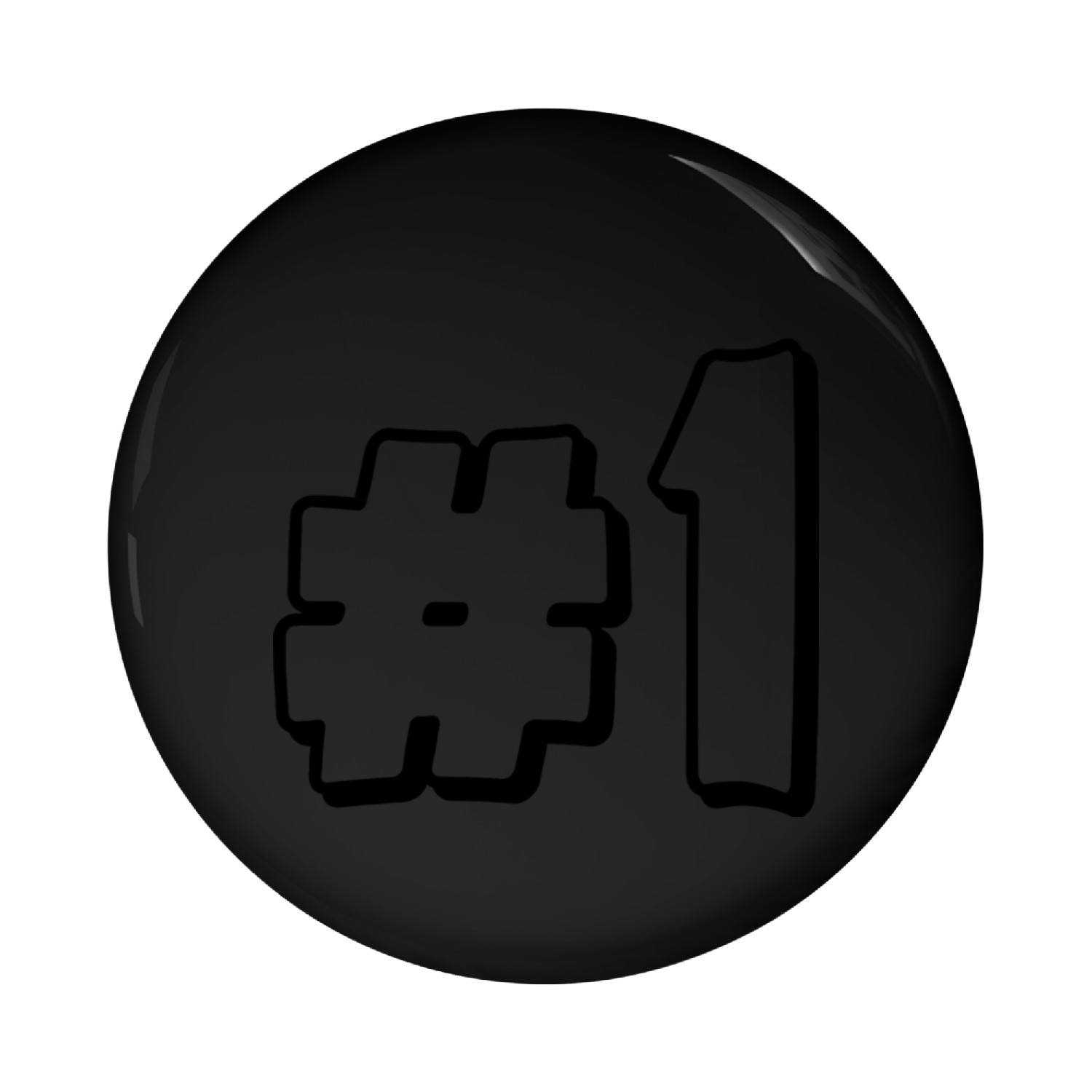 Costumise Hashtag number 1 for you Pin Buttons