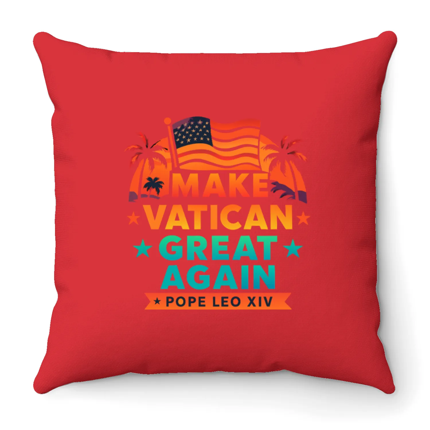 Papst Leo XIV Make Vatican Great Again Robert Prev Throw Pillows