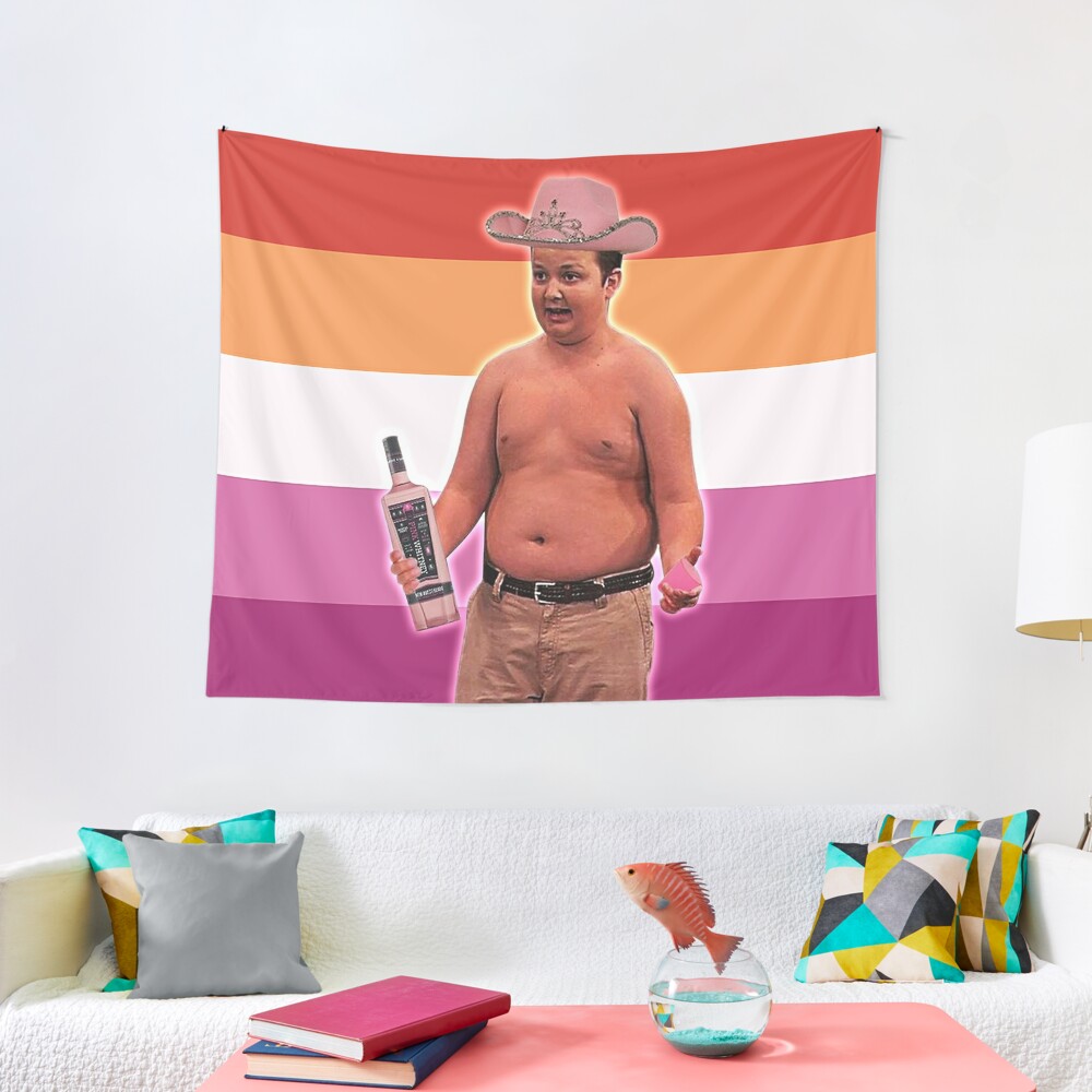 gibby - lesbian flag Tapestry