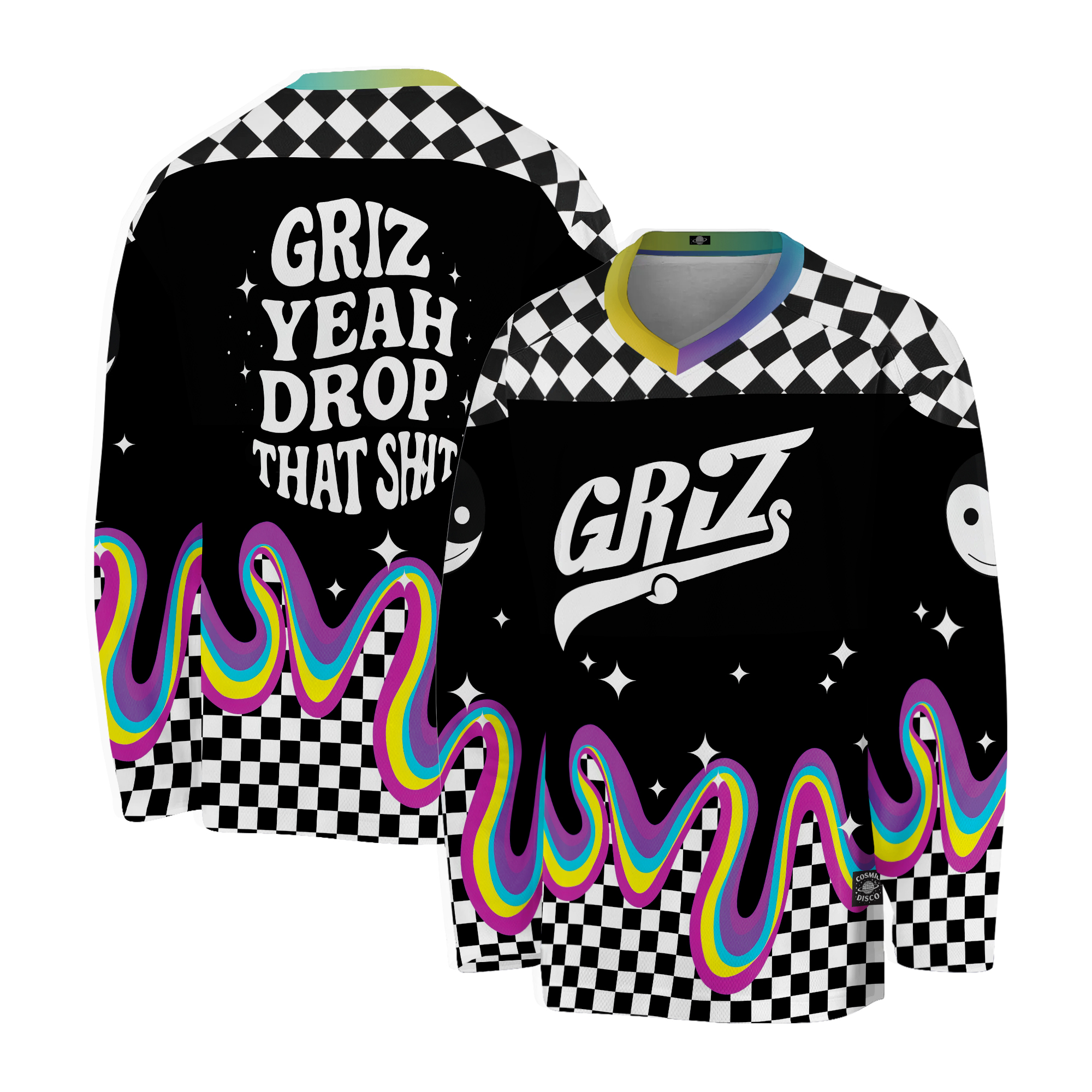 GRiZ Inspired Rave Jersey Men's Hockey Jersey Psychedelic Festival Outfit