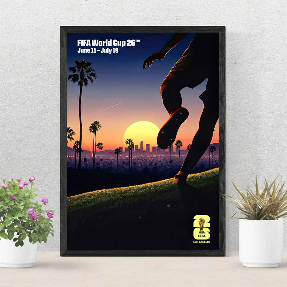 FIFA World Cup 2026 Poster - Los Angeles Premium Matte Vertical