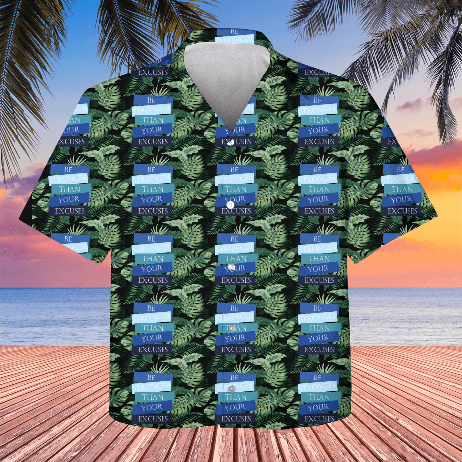 Be stronger than your excuses Kids Hawaiians