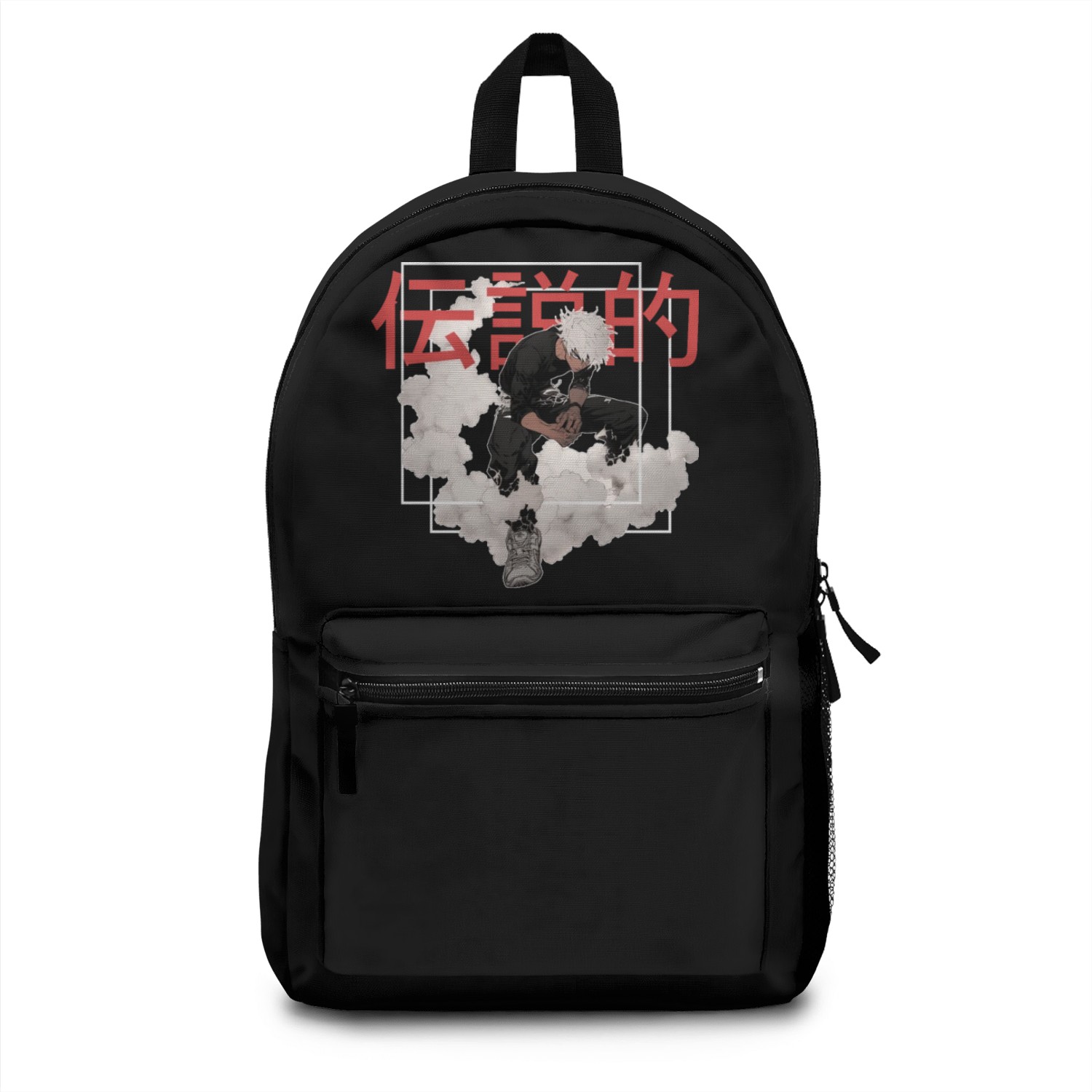 Anime Punk Guy Shounen Japanese Streetwear Alt Aes Backpacks