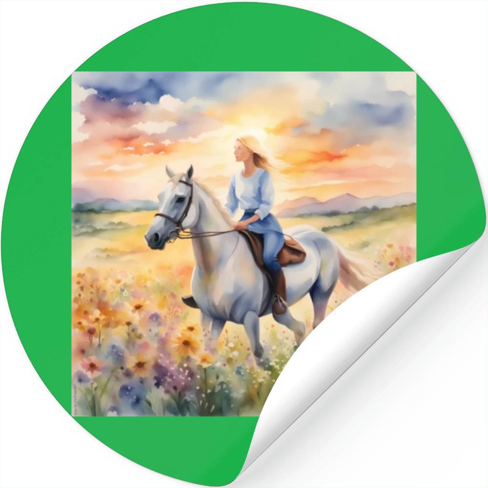 SUNSET RIDE Stickers