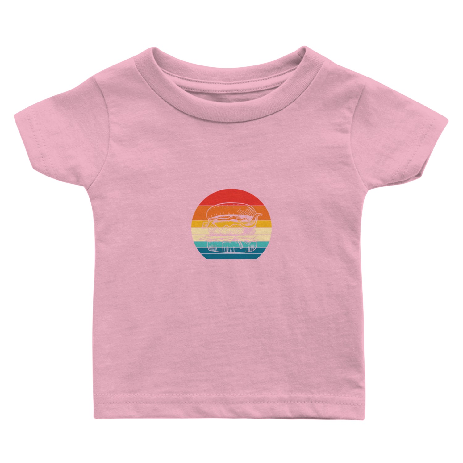Burger Retro Vintage Baby T Shirts