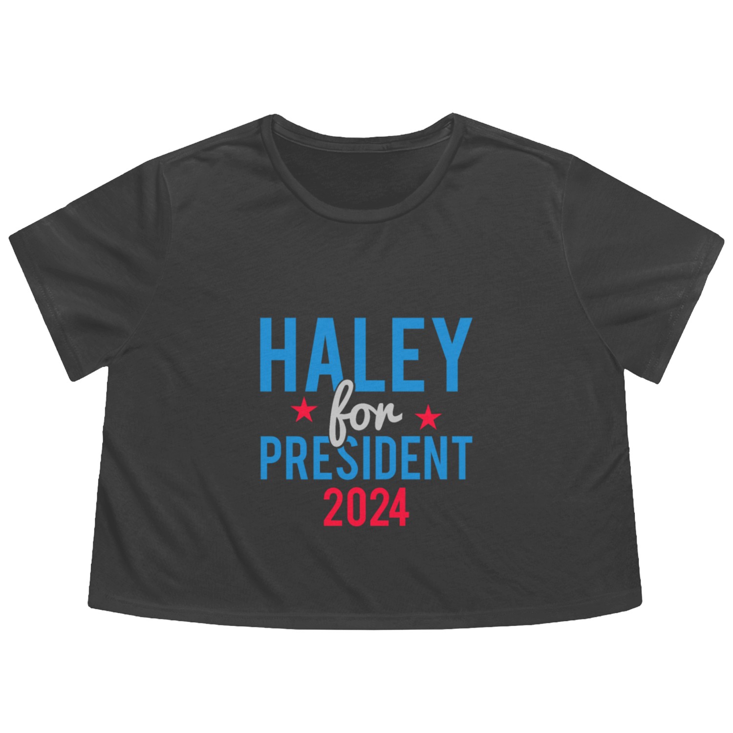 Nikki Haley For President 2024 Flowy Cropped Tees
