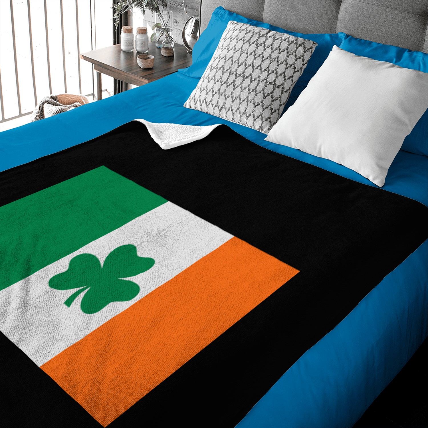 Ireland Shamrock Baby Blankets