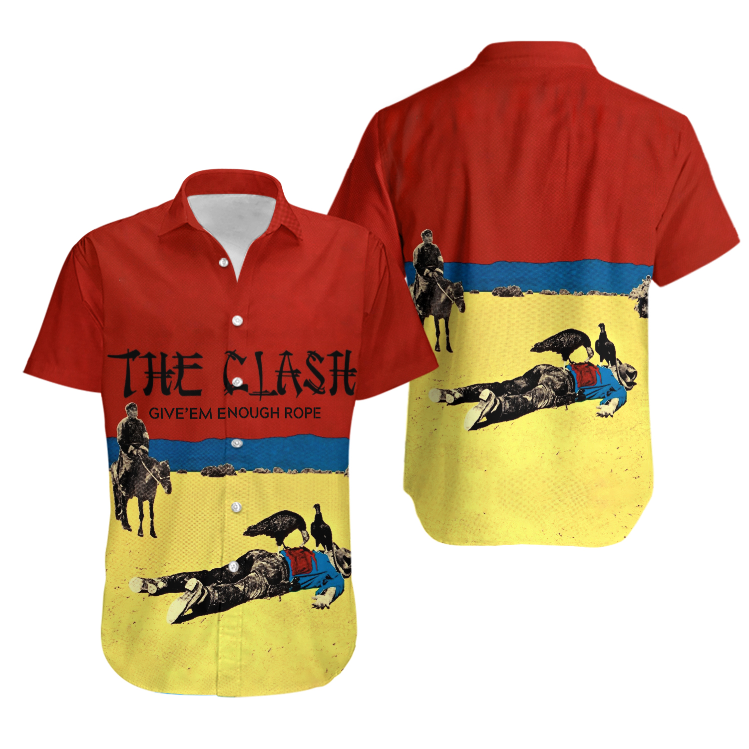 Punk Rock The Clash Give 'Em Enough Rope Hawaiian Shirt