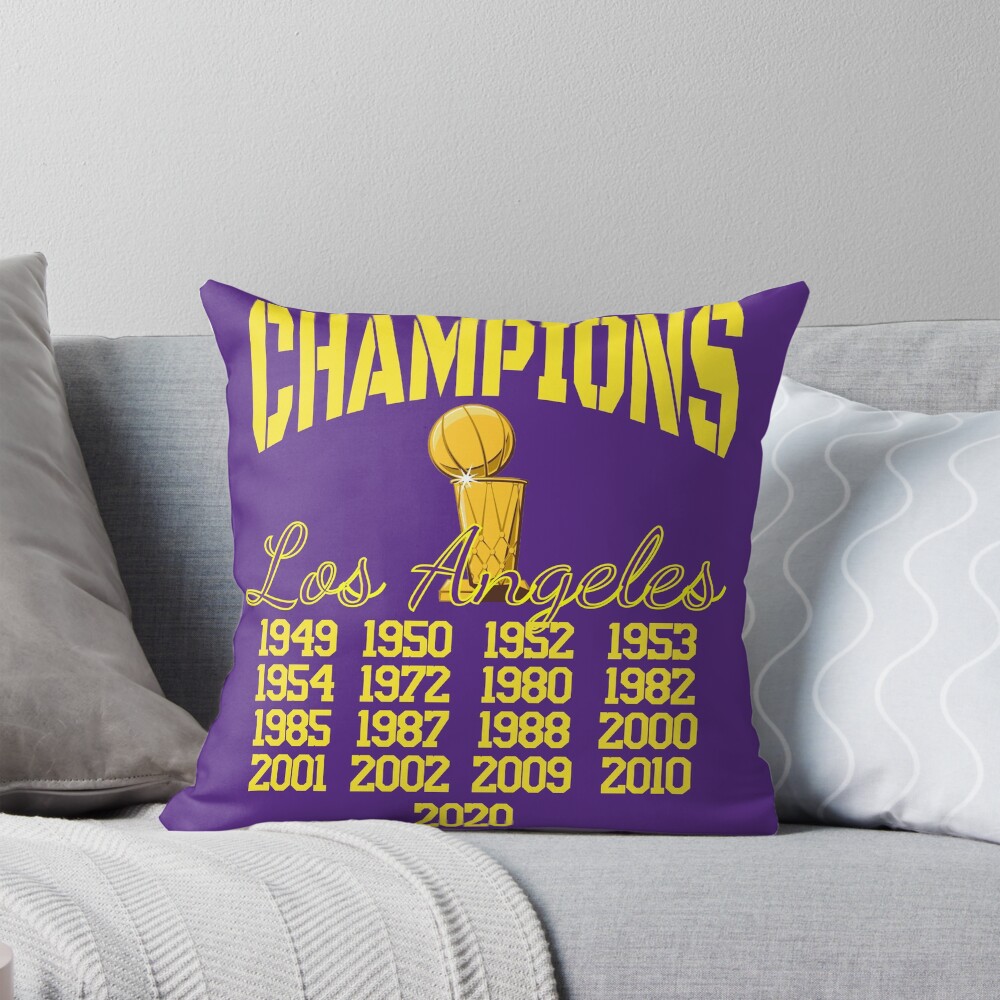 Los Angeles Champions Pillow, Basketball Gift, Gift for Fan