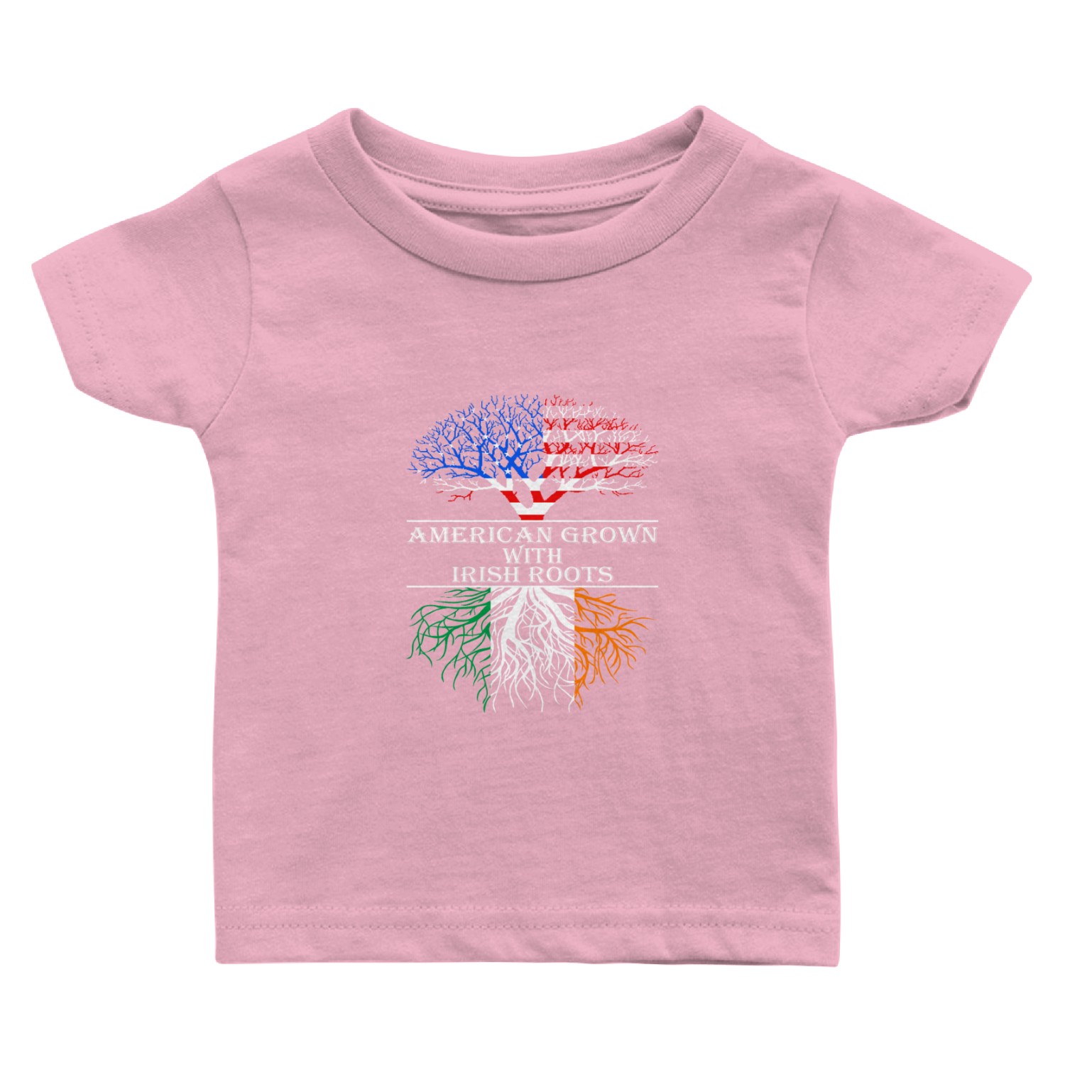 American Grown With Irish Roots Baby T Shirts