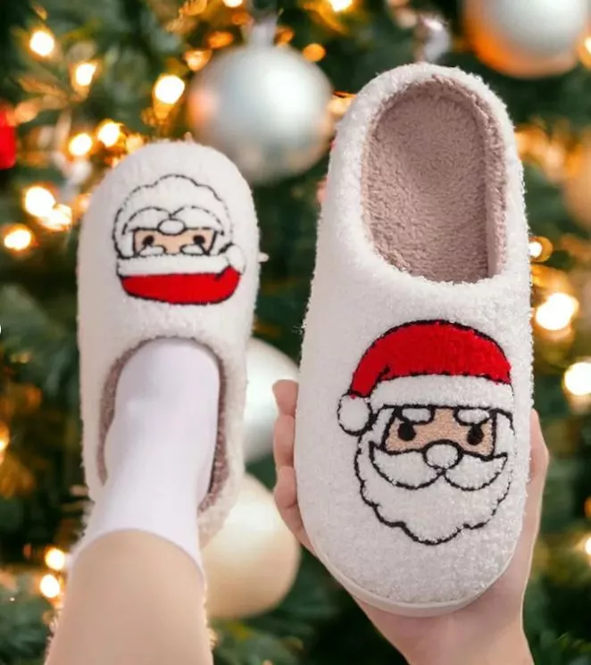 Slippers for women Cute and Comfy ''Santa Clause'' Christmas gifts Indoor