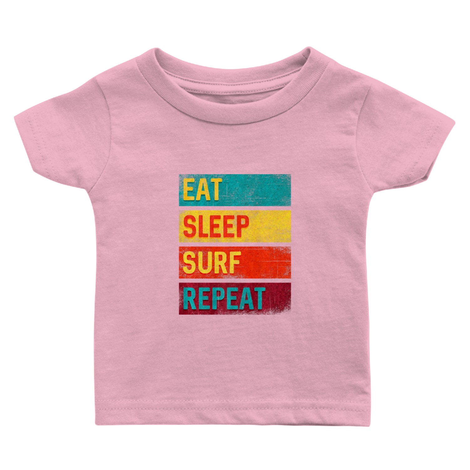 Surfing Gift Eat Sleep Surf Repeat Baby T Shirts