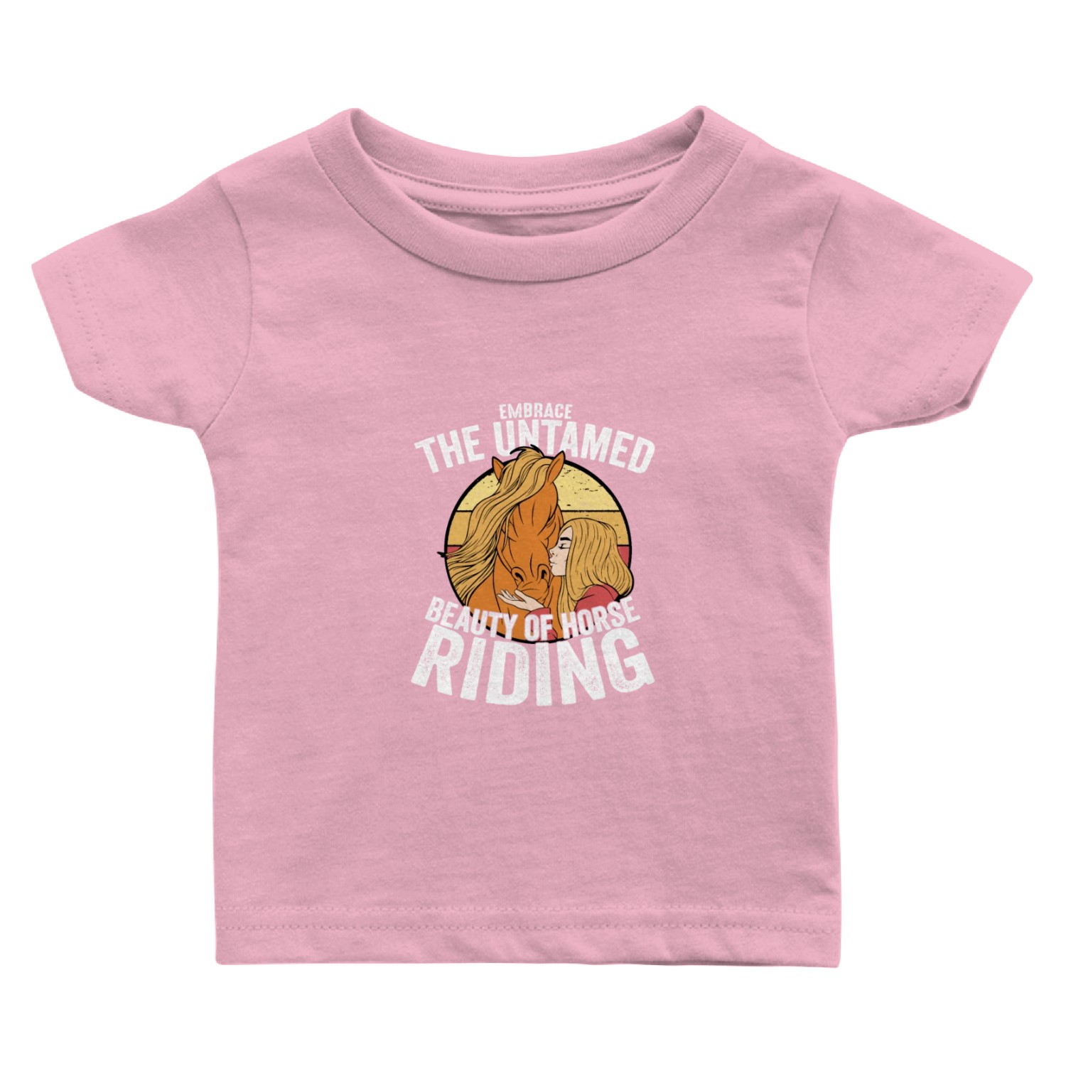 Embrace The Untamed Beauty Of Horse Riding Riding Baby T Shirts