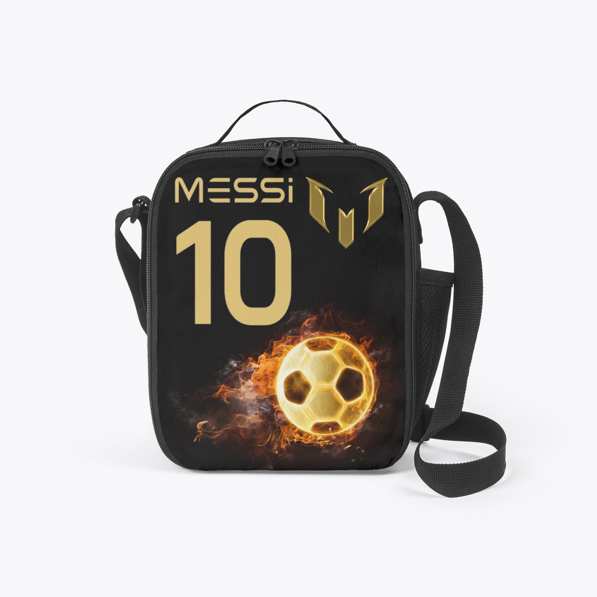 Messi Lunch Box Bag, Insulated Lunch Bag, Soccer Player Lunch Tote, Lunch Bag for Kids, Sports Fan Gift