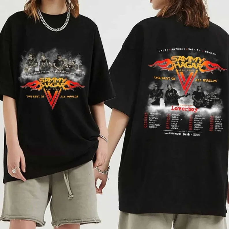 Sammy Hagar The Best Of All Worlds 2024 Tour Shirt, Sammy Hagar T-Shirt