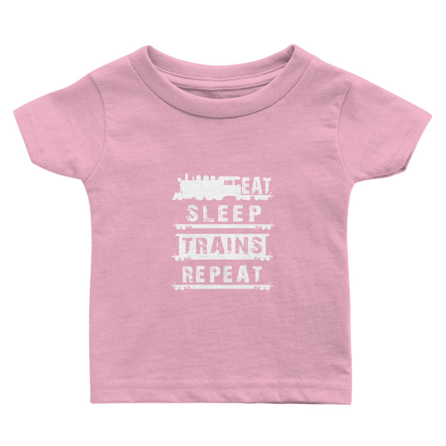 Railfan Outfit For Him Men Boys Eat Sleep Trains R Baby T Shirts