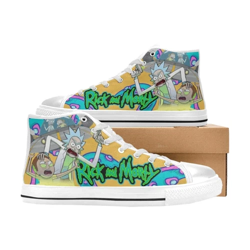 Rick and Rickandmorty High Top Sneakers, Rick and Rickandmorty Shoes