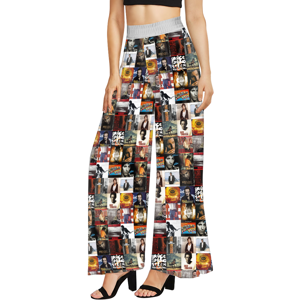 Bruce Springsteen Music High Waisted Straight Leg Trousers