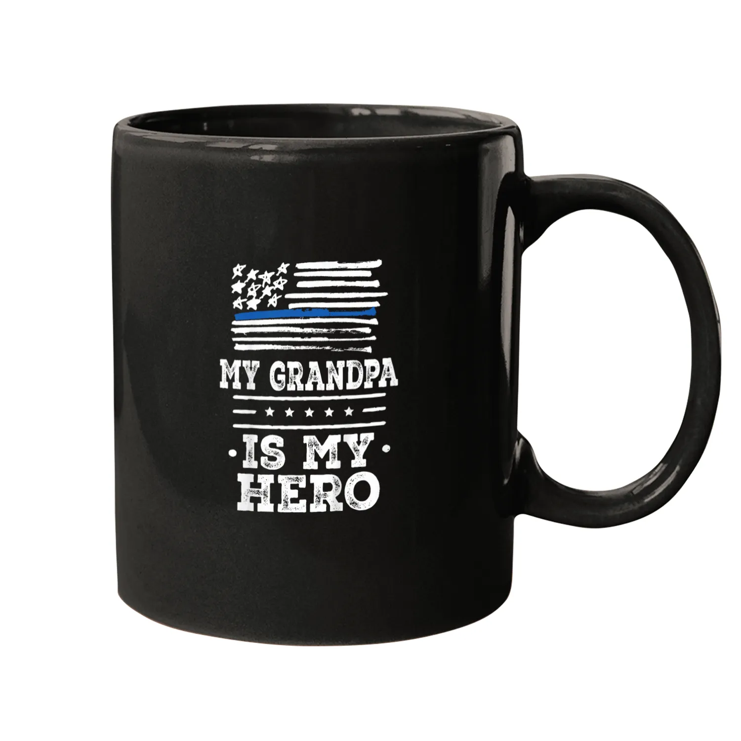 Police Job Kids My Grandpa is my Hero Police Officer Grandson Mugs