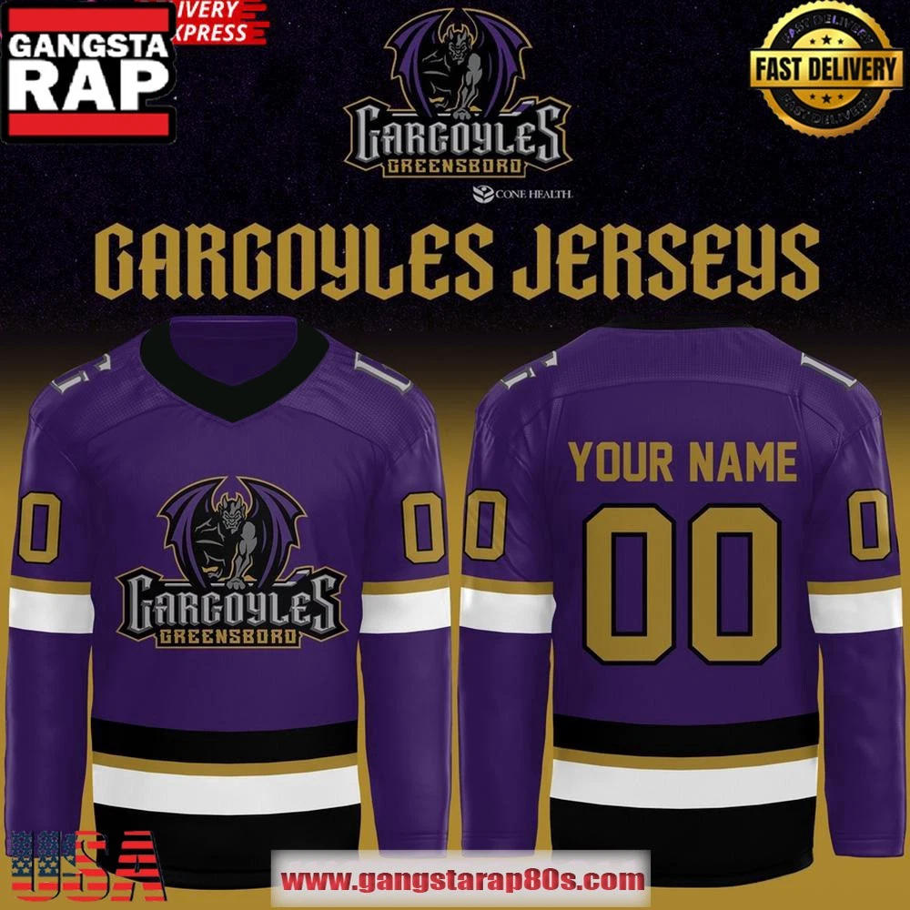 Personalized Greensboro Gargoyles Special Edition Hockey Shirt Fan Gear Gift