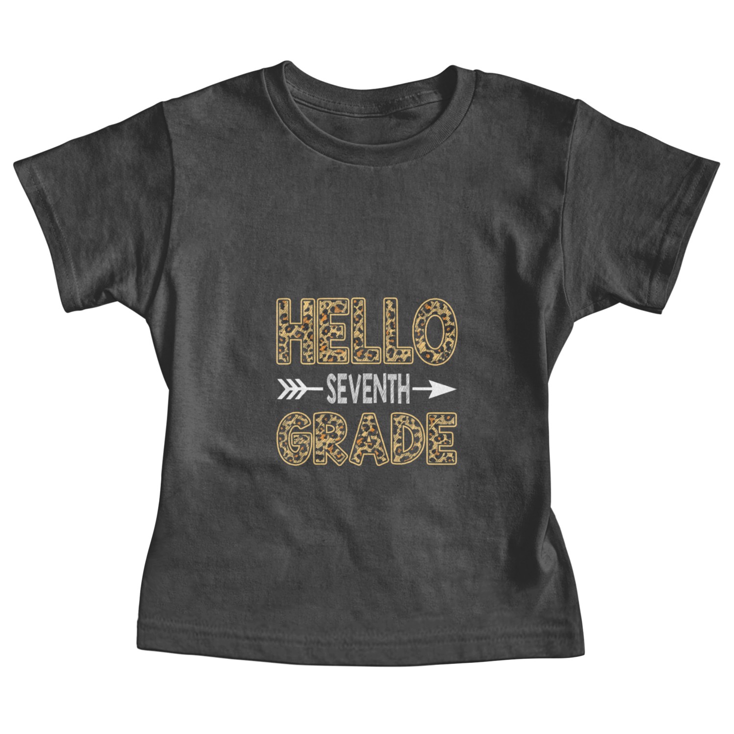 Hello Seventh Grade Leopard 7th Grade Back To Baby Tees