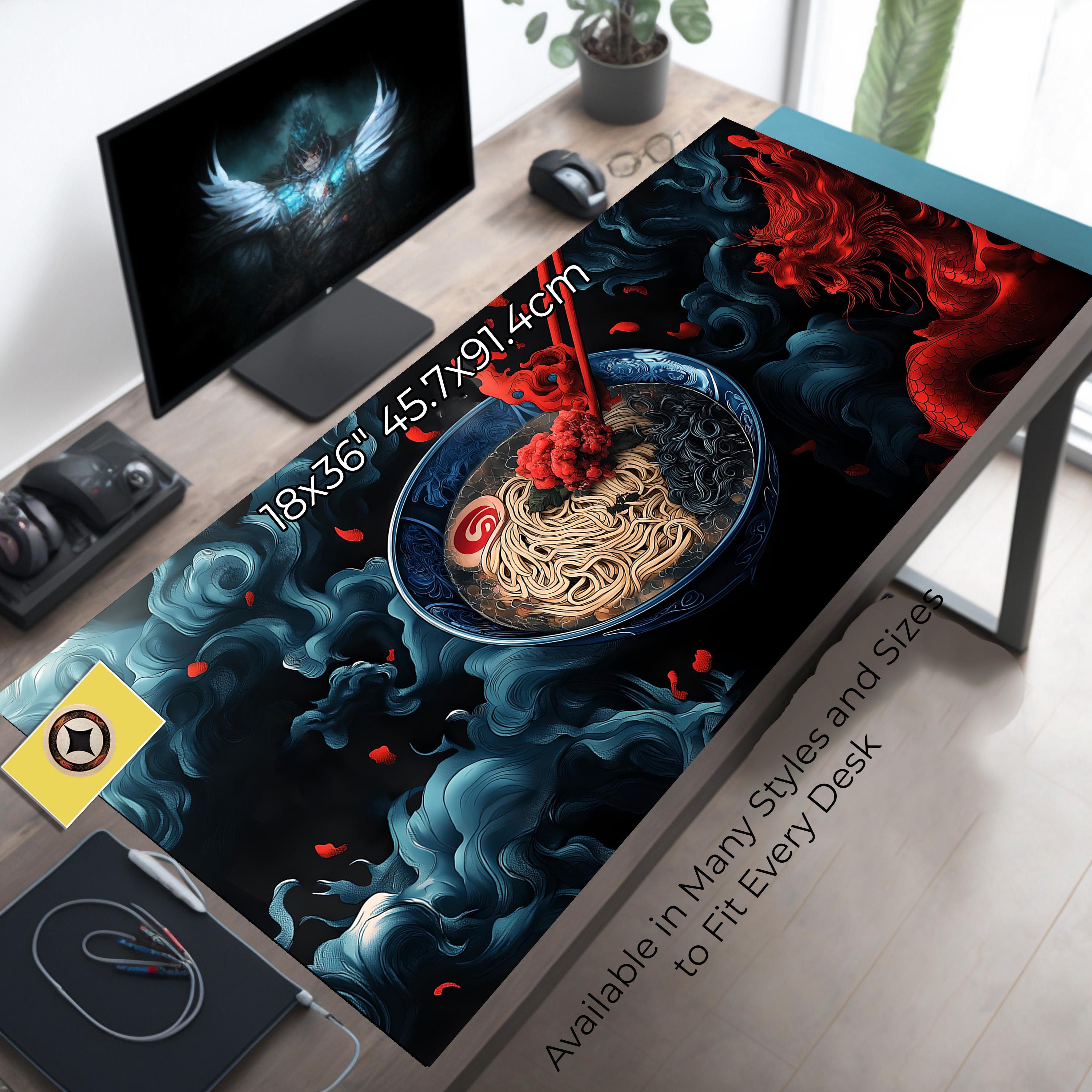 Japanese Food Desk Mat - Ramen Desk Pad - Artisan Food Playmat