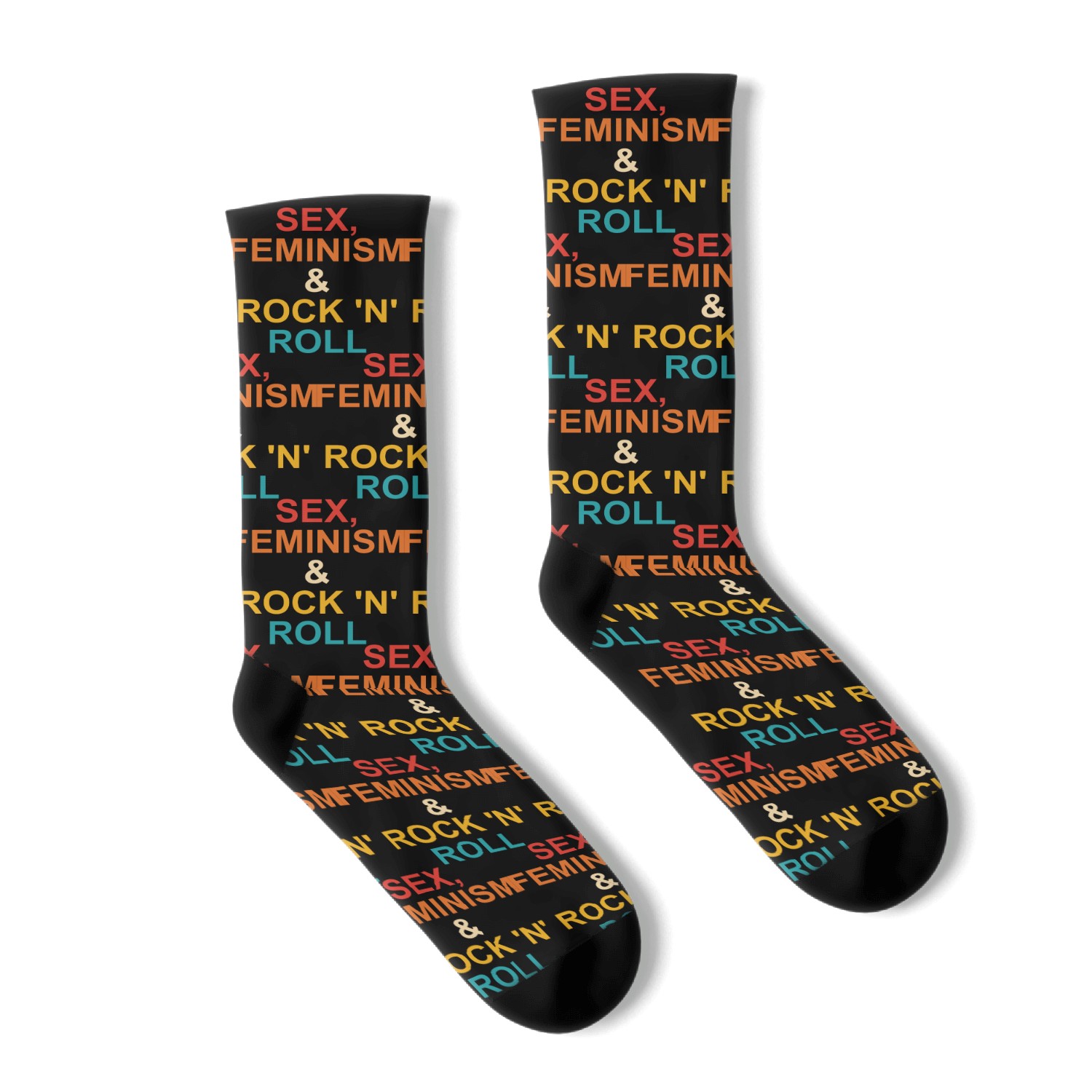 sx, FEMINISM & ROCK 'N' ROLL Socks