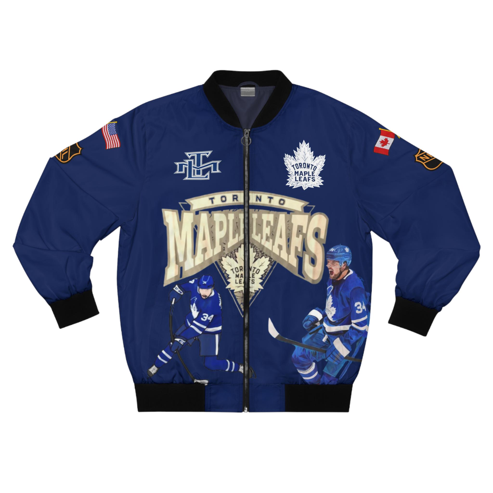 Auston Matthews Toronto Maple Leafs NHL Breakaway Bomber Jacket