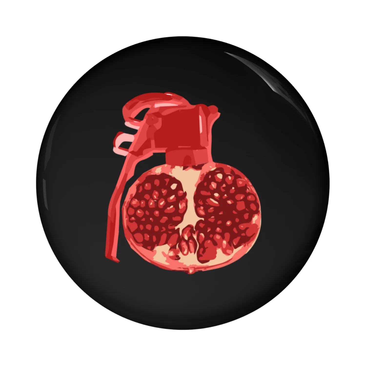 Pome-Grenade Pin Buttons