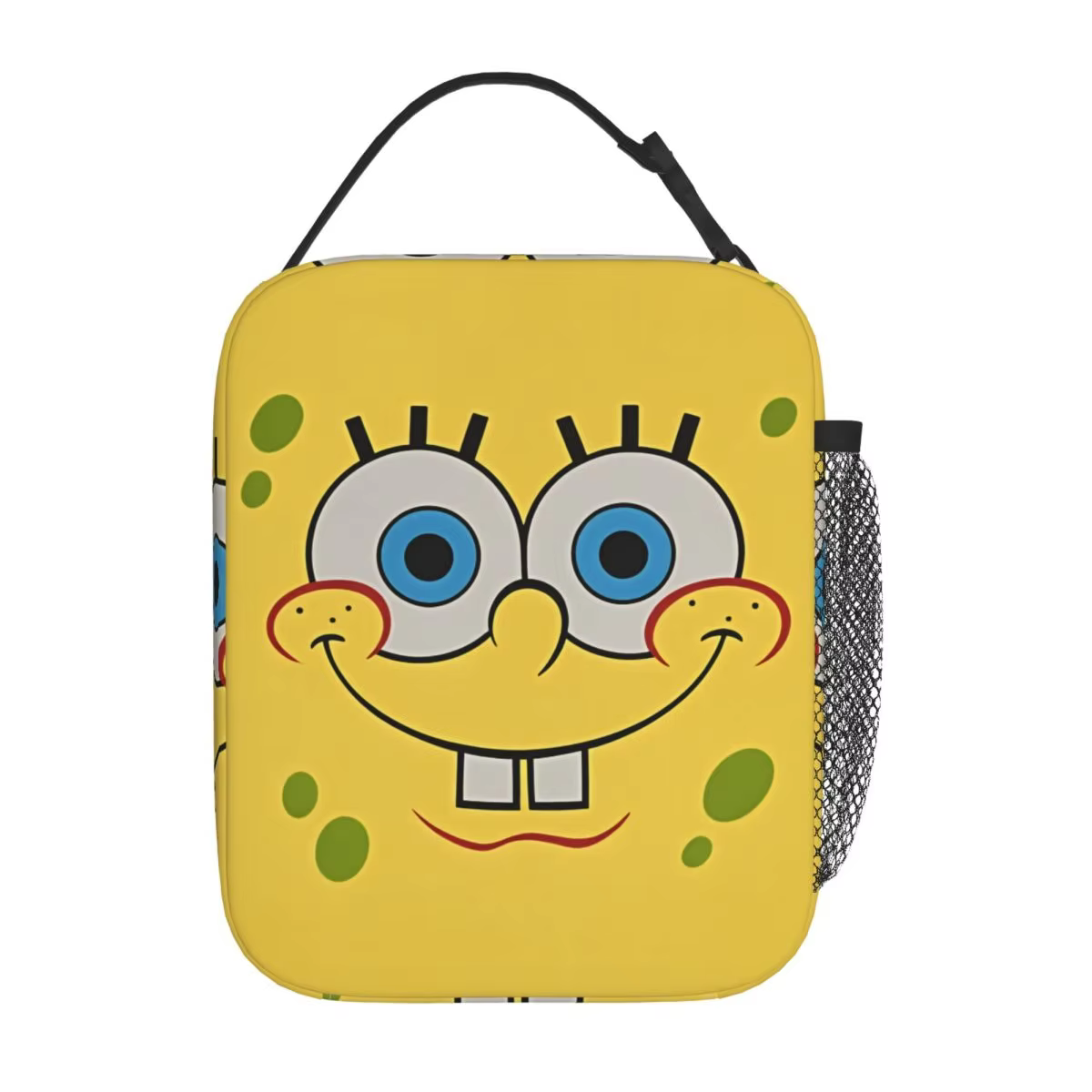Spongebobed Cartoon Lunch Bag Outdoor Picnic Lunch Box For Men Fashion Graphic Tote Food Bags Oxford Portable Cooler Bag