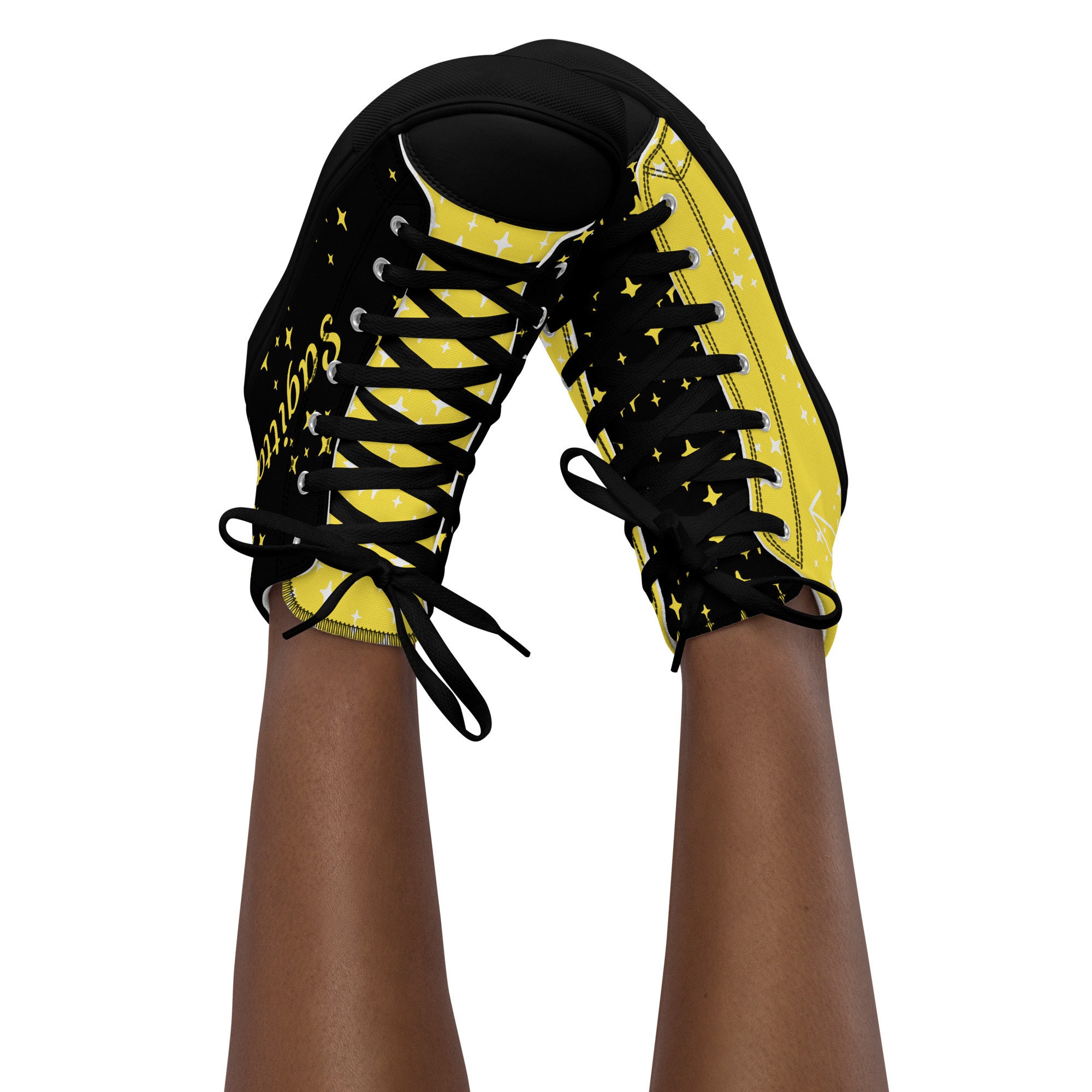 Sagittarius Topaz Womens High Top Canvas Shoes