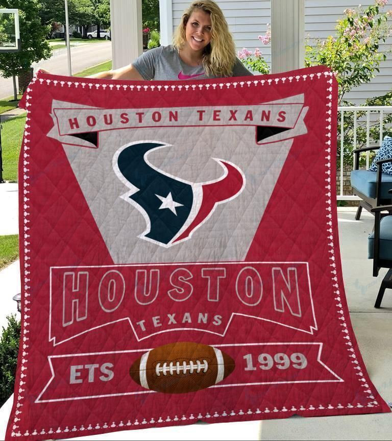 Houston Texans Logo Quilt, Bedding Decor