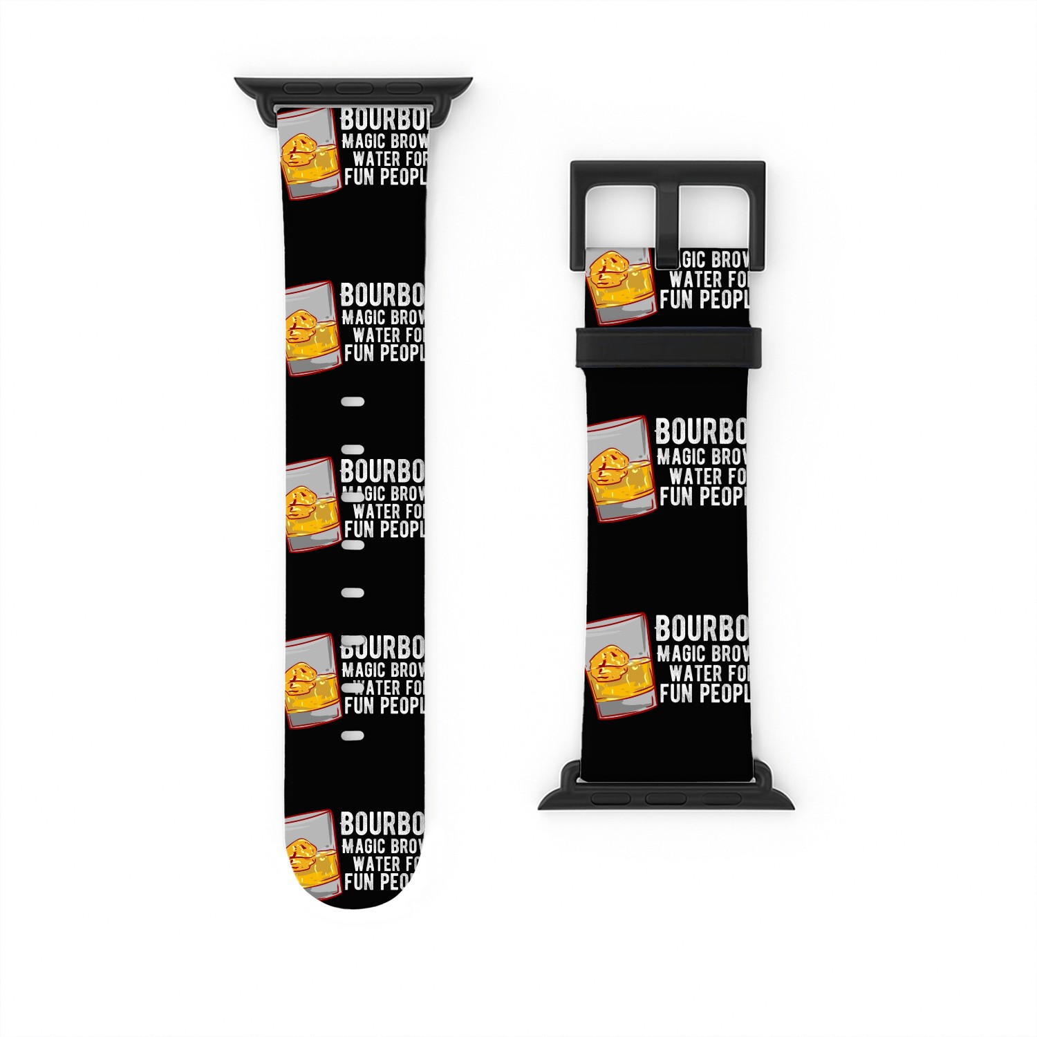 Bourbon - Magic Brown Water Watch Bands For Apple Watch