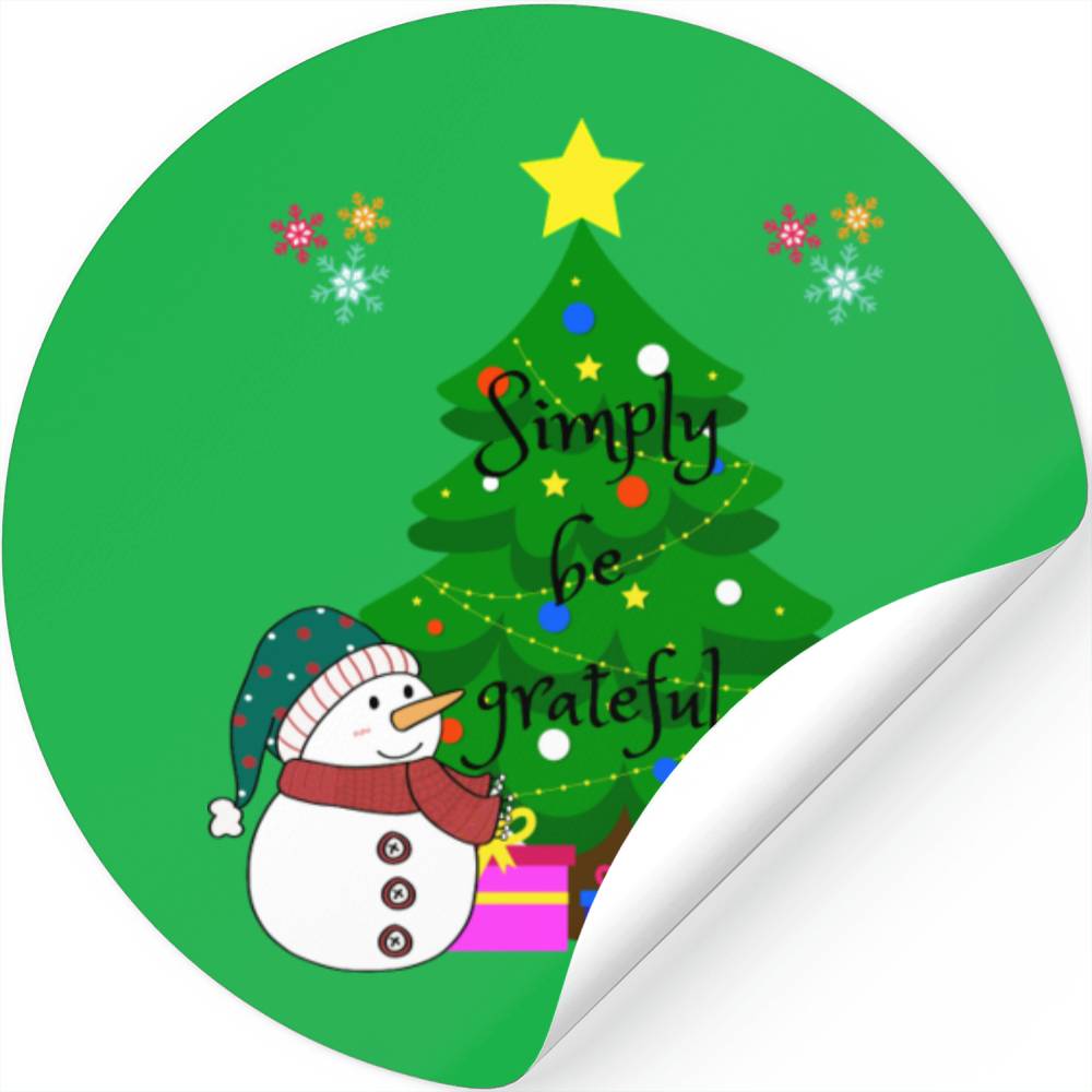Simply be grateful Stickers