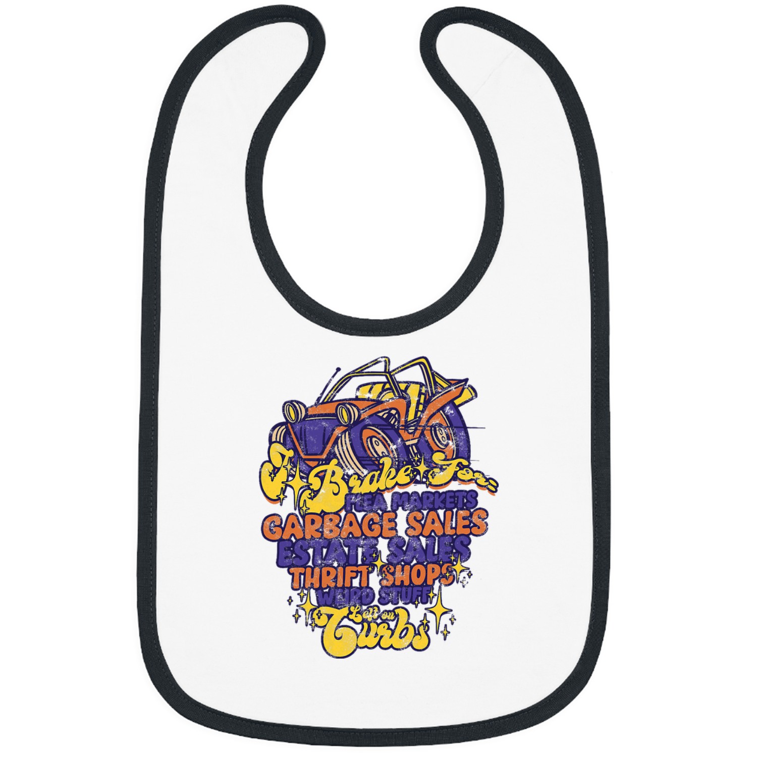 Brake for Flea Markets Garage Estate Sales Thrifting Bibs