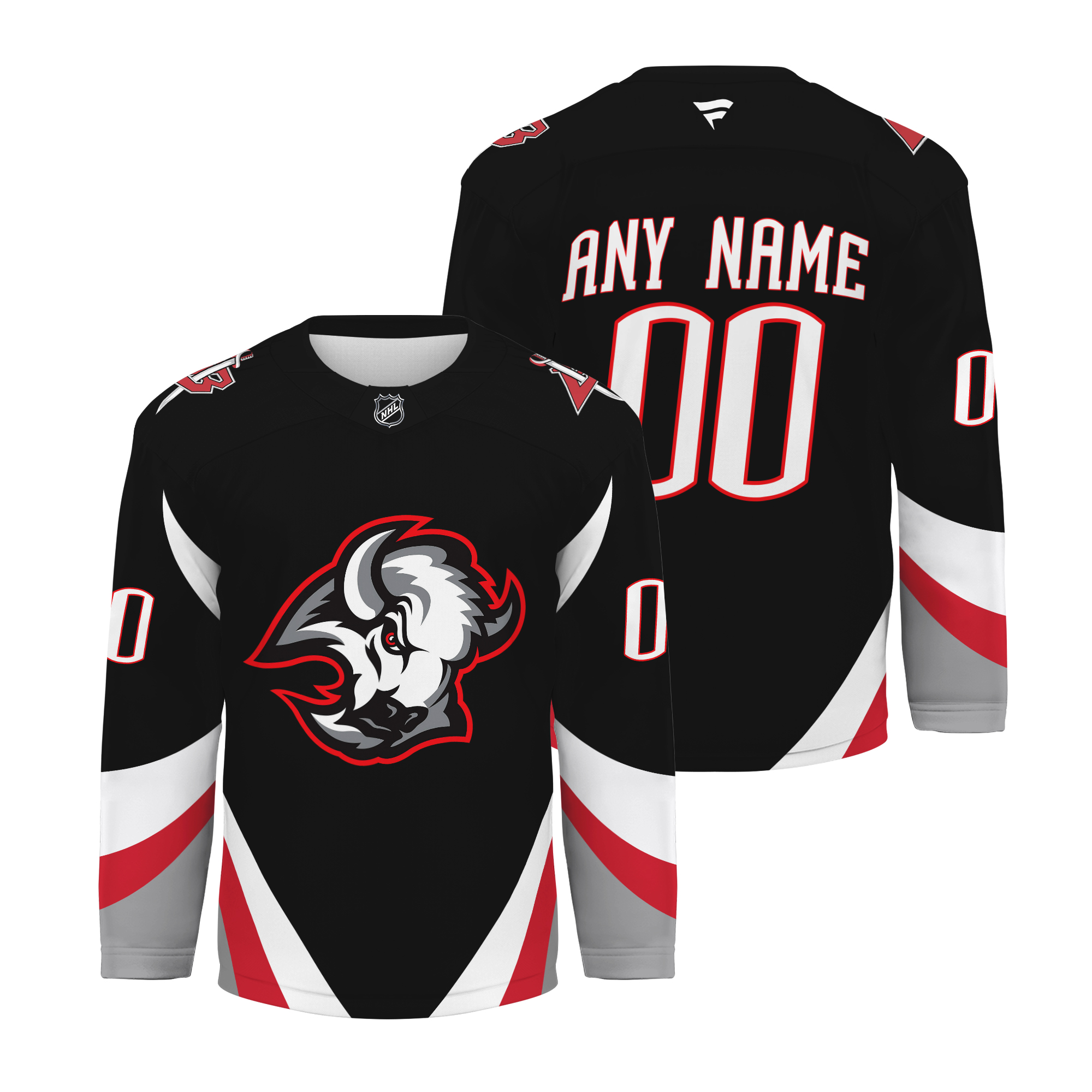 Buffalo Black Hockey Jersey, Buffalo Jersey