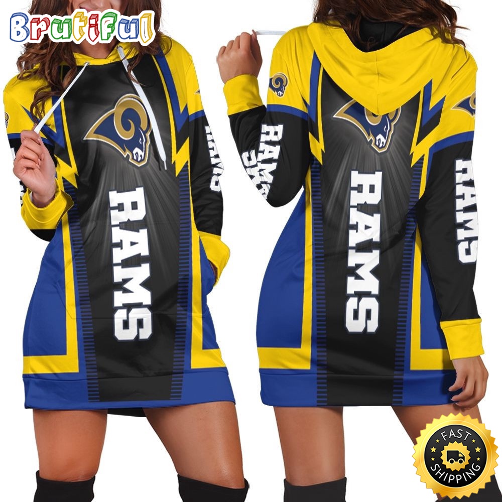 football Los Angeles Rams Hoodie Dress Print 3D Hoodie Women For Fans