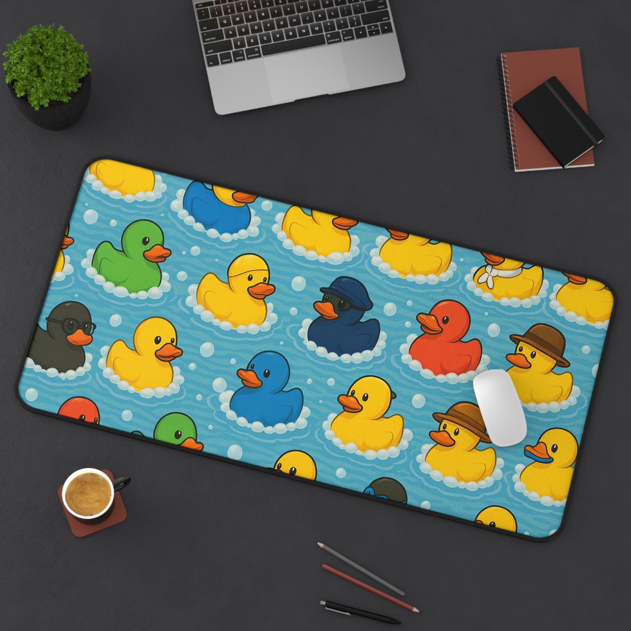 Rubber Duck Mouse Pad - Cute Desk Mat for Office, Home, and School