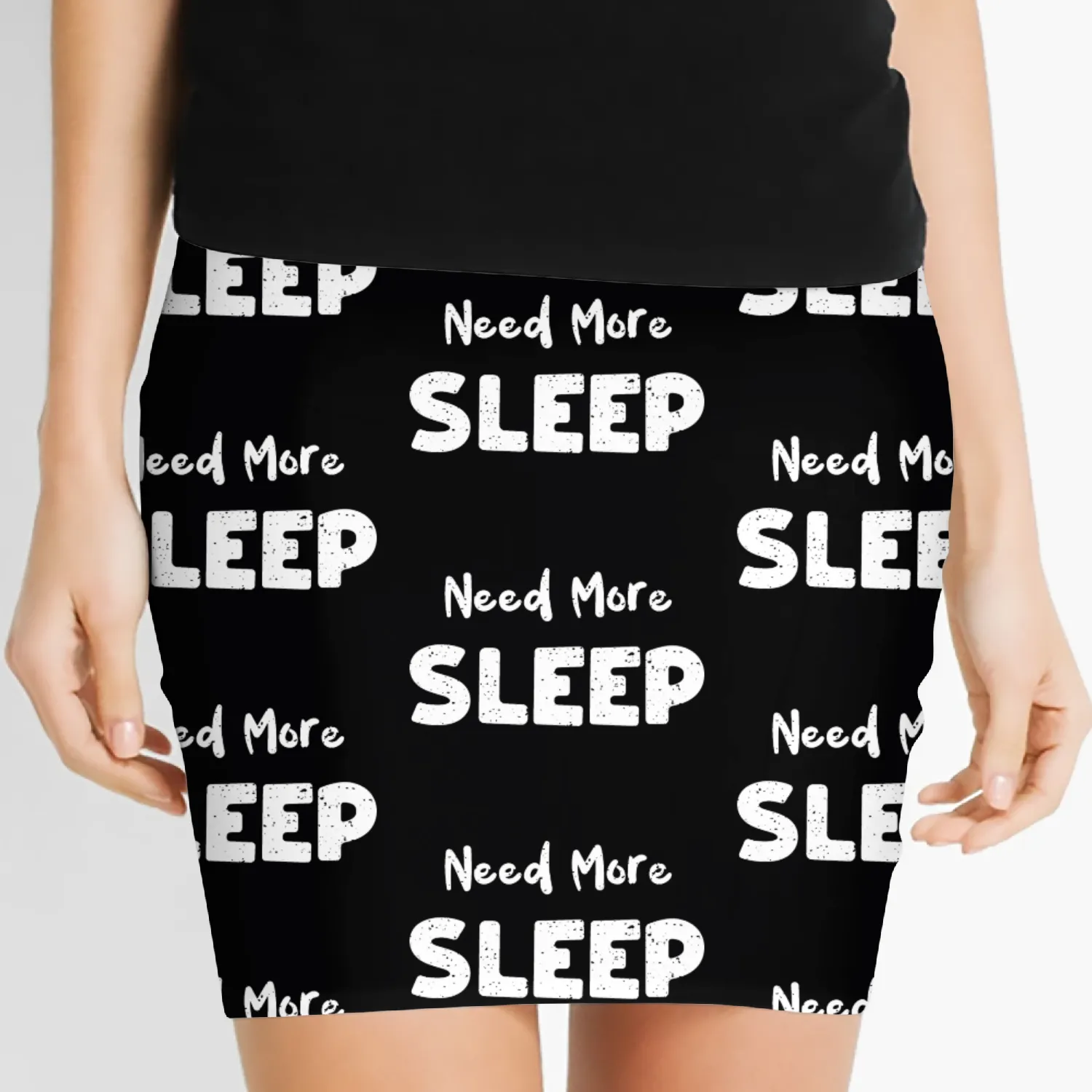 Need More Sleep - Elephants Women's Mini Skirts