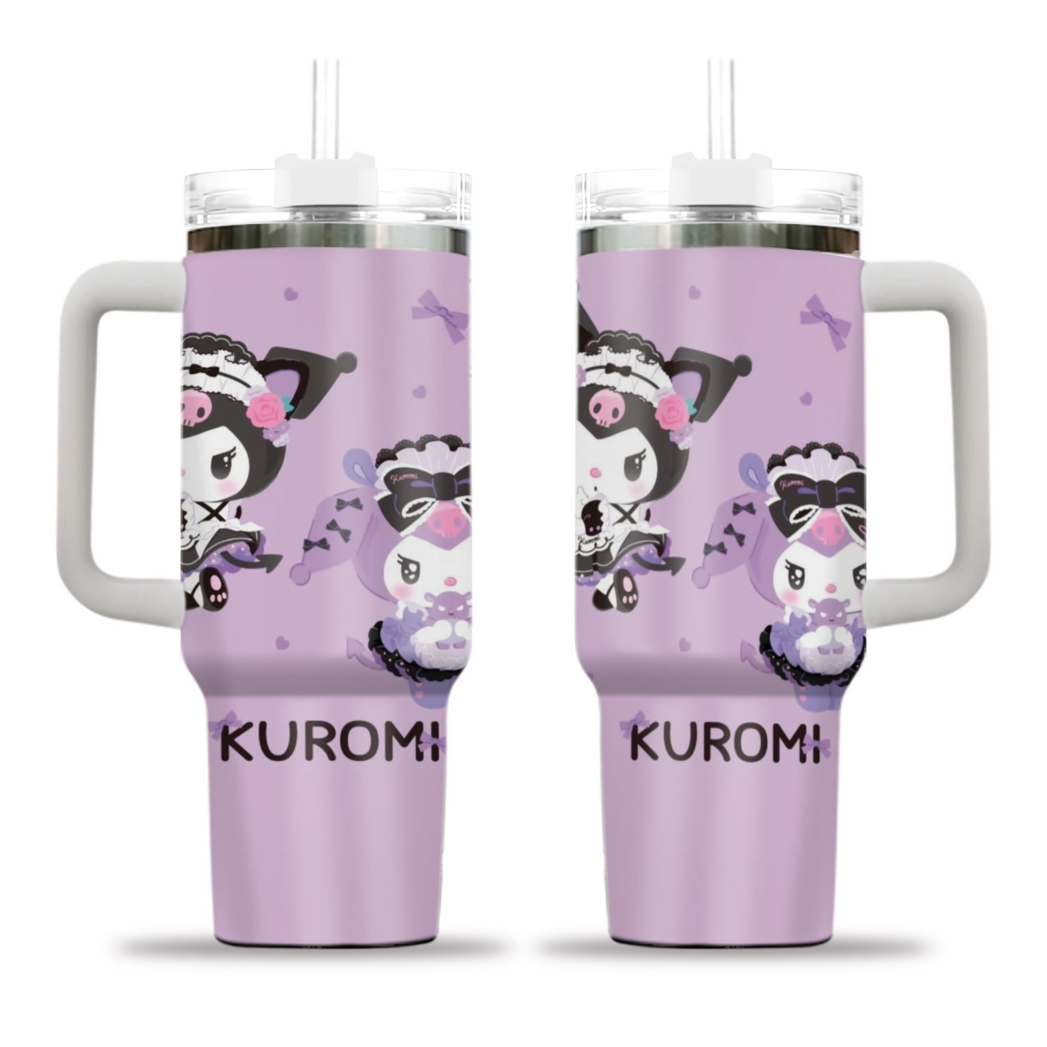 Sanrio Kuromi Tumblers 40 oz With Handle | Christmas Gift