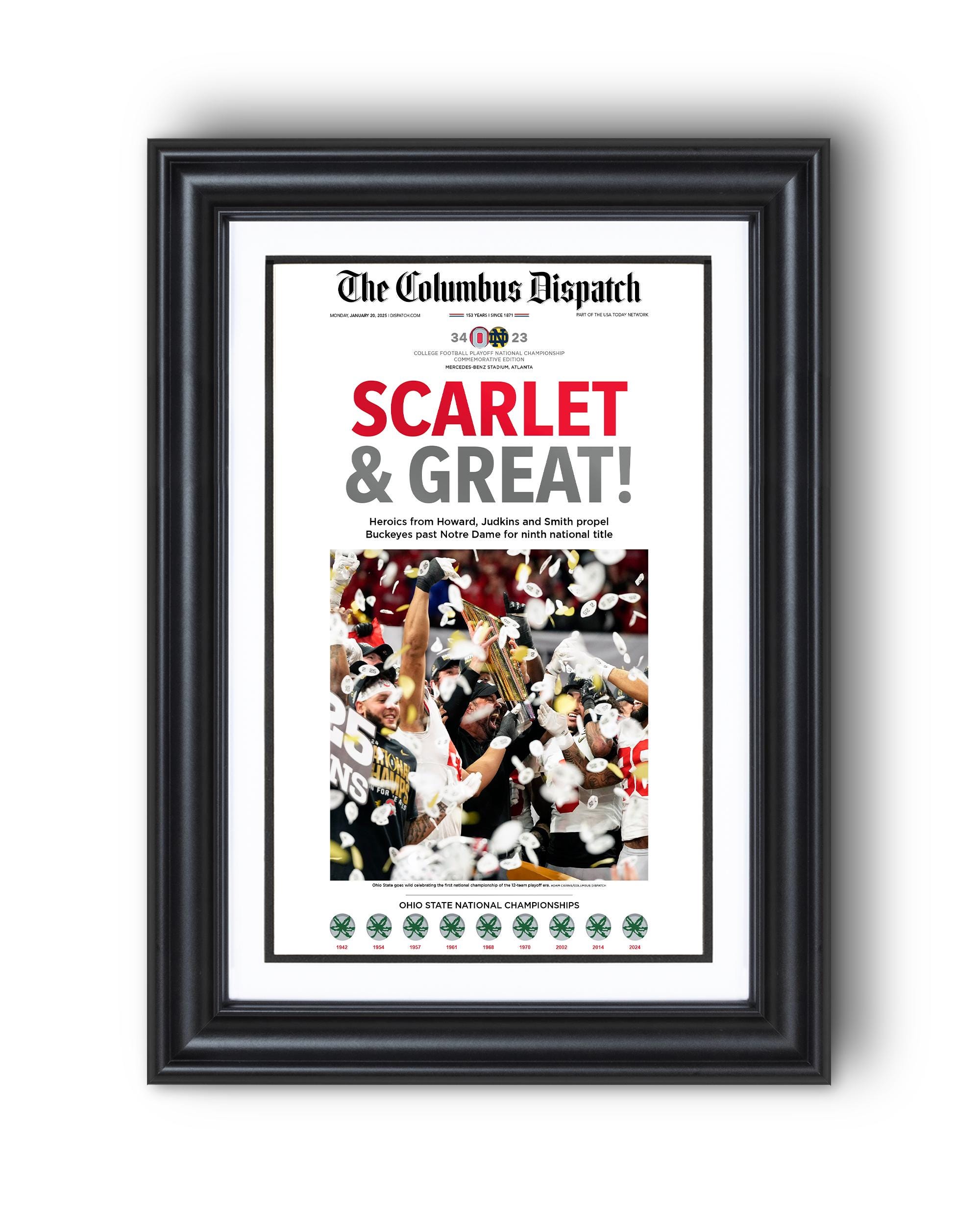 2025 Ohio Football National Championship UNFRAMED Poster
