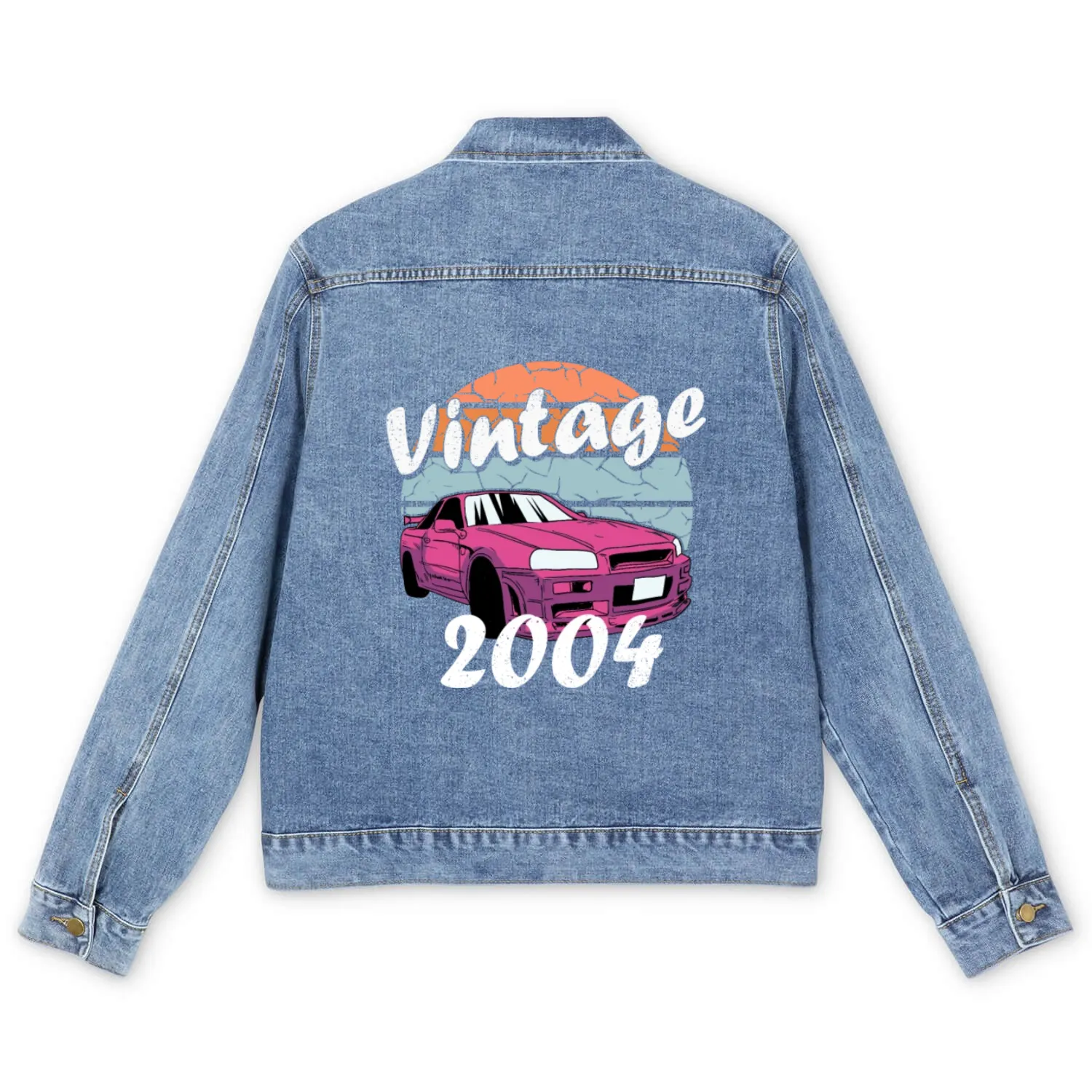 2004 original vintage birthday gift Men's Denim Jackets