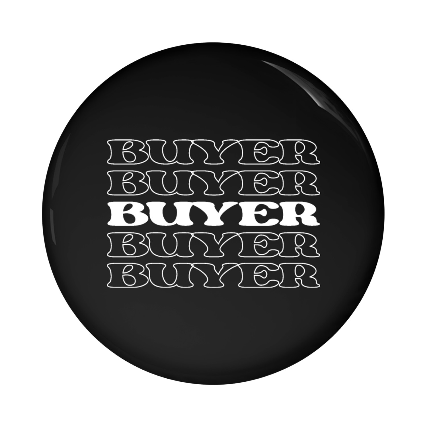 Shopper Buyer Purchaser Consumer Patron Pin Buttons