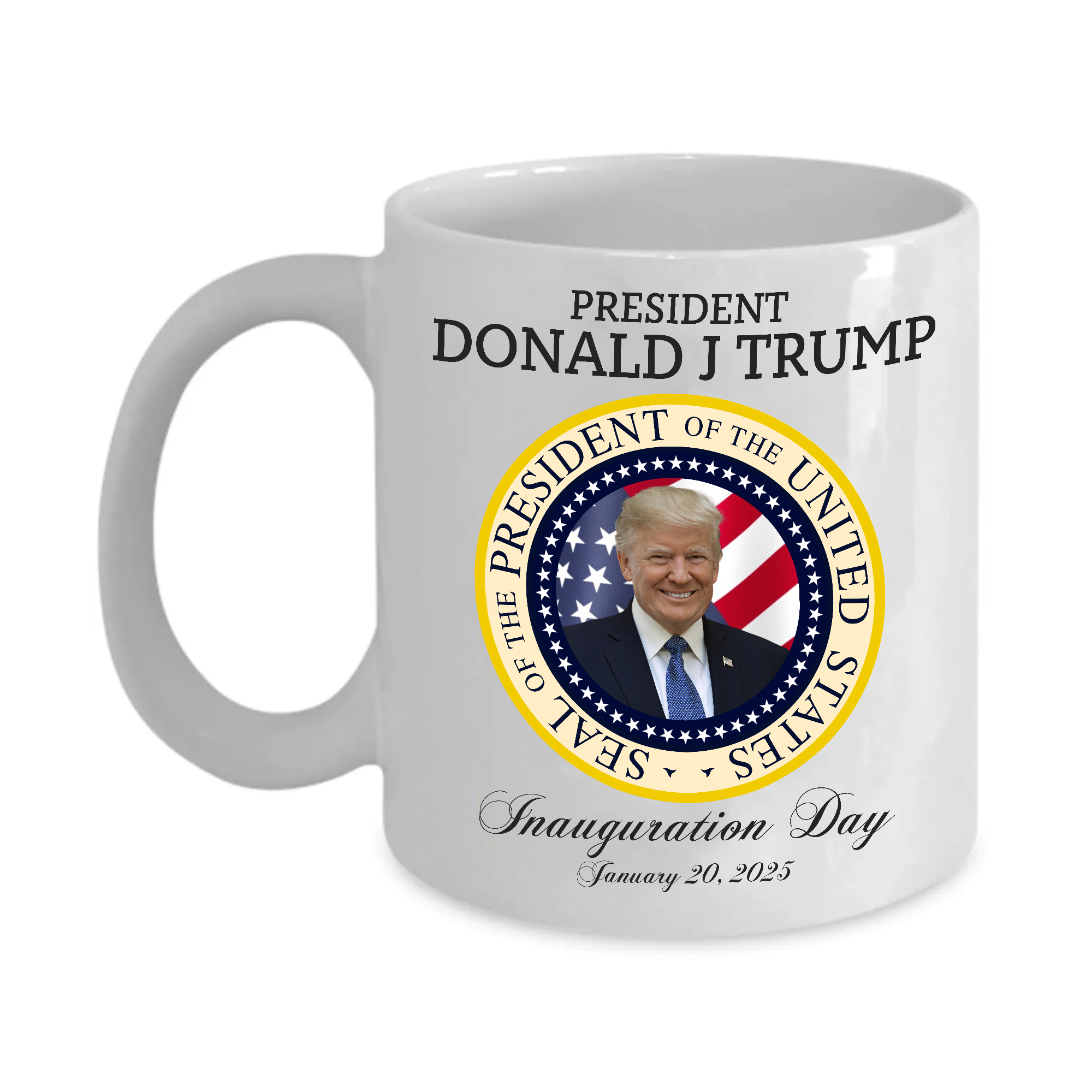 President Trump Mug Inauguration Day Coffee Cup Commemorative Trump Mug No 47 Election 2024 Keepsake Coffee Mug