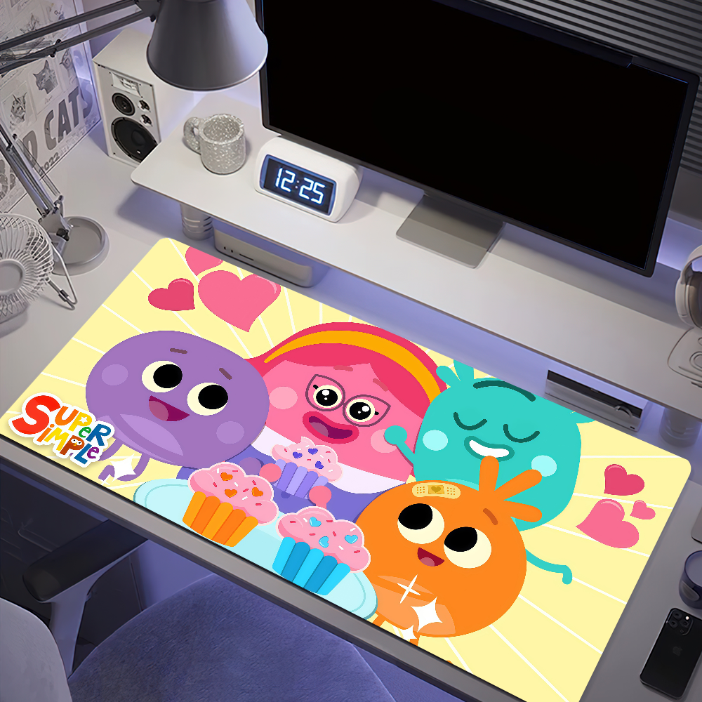 Mouse Cartoon Bumble Pad Large Desk Mat Keyboard PC Non-slip
