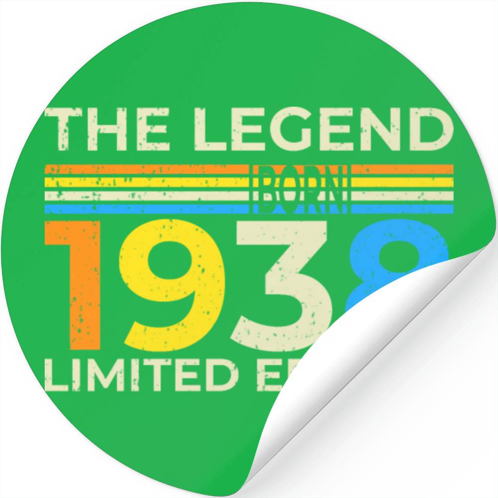 The Legend 1938 Born Limited Edition Stickers