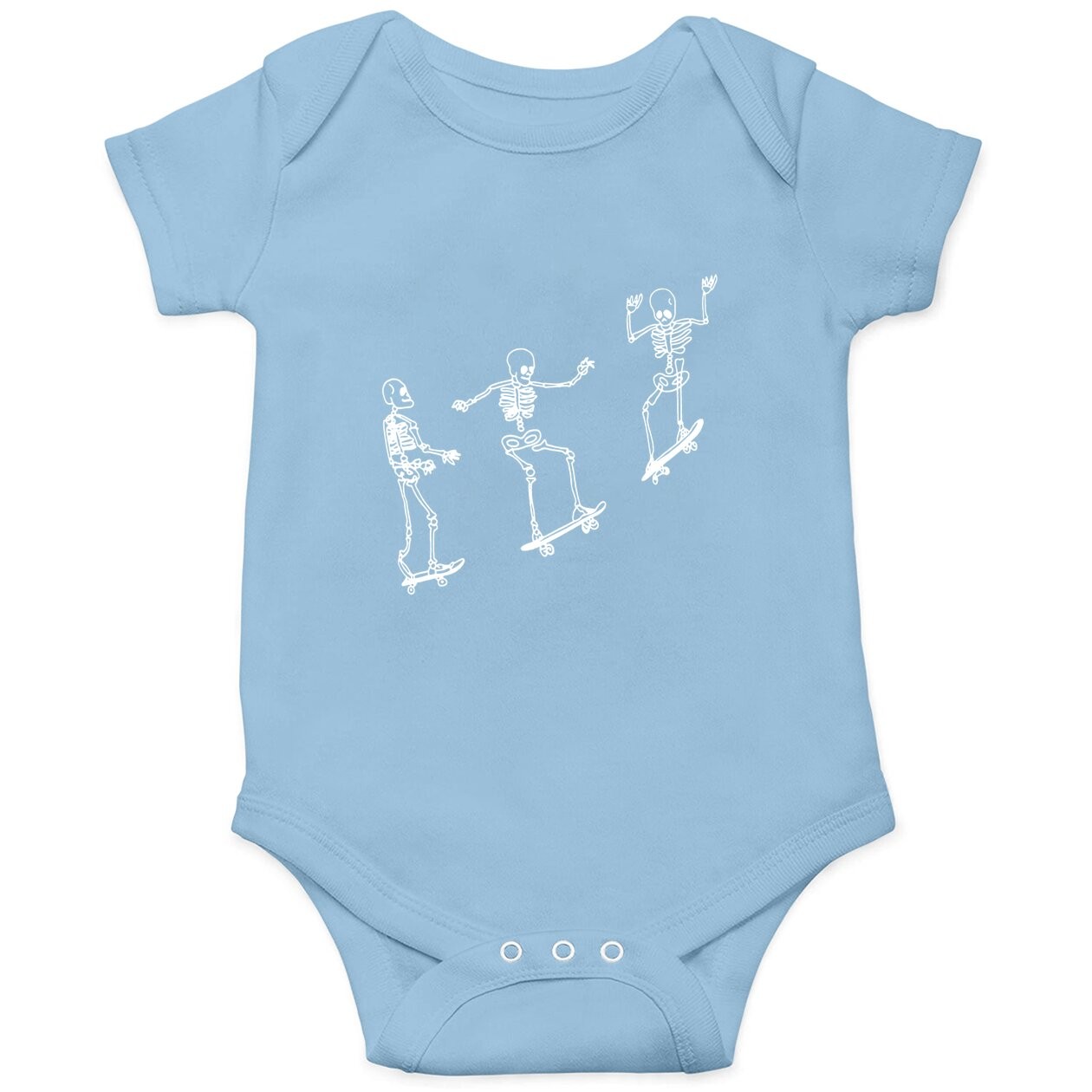 Funny Skeleton Skateboard Baby Bodysuit Baby Bodysuit
