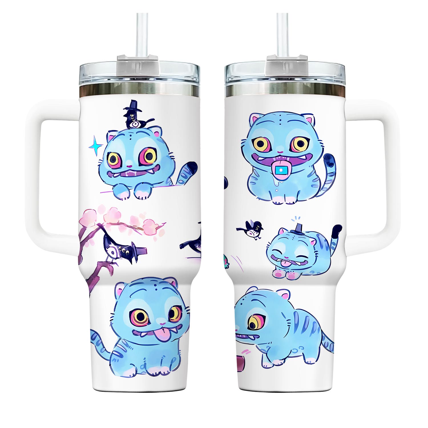KPop Demon Hunters Tumblers 40 oz With Handle, Gift For Kids, Back To School Gift Idea