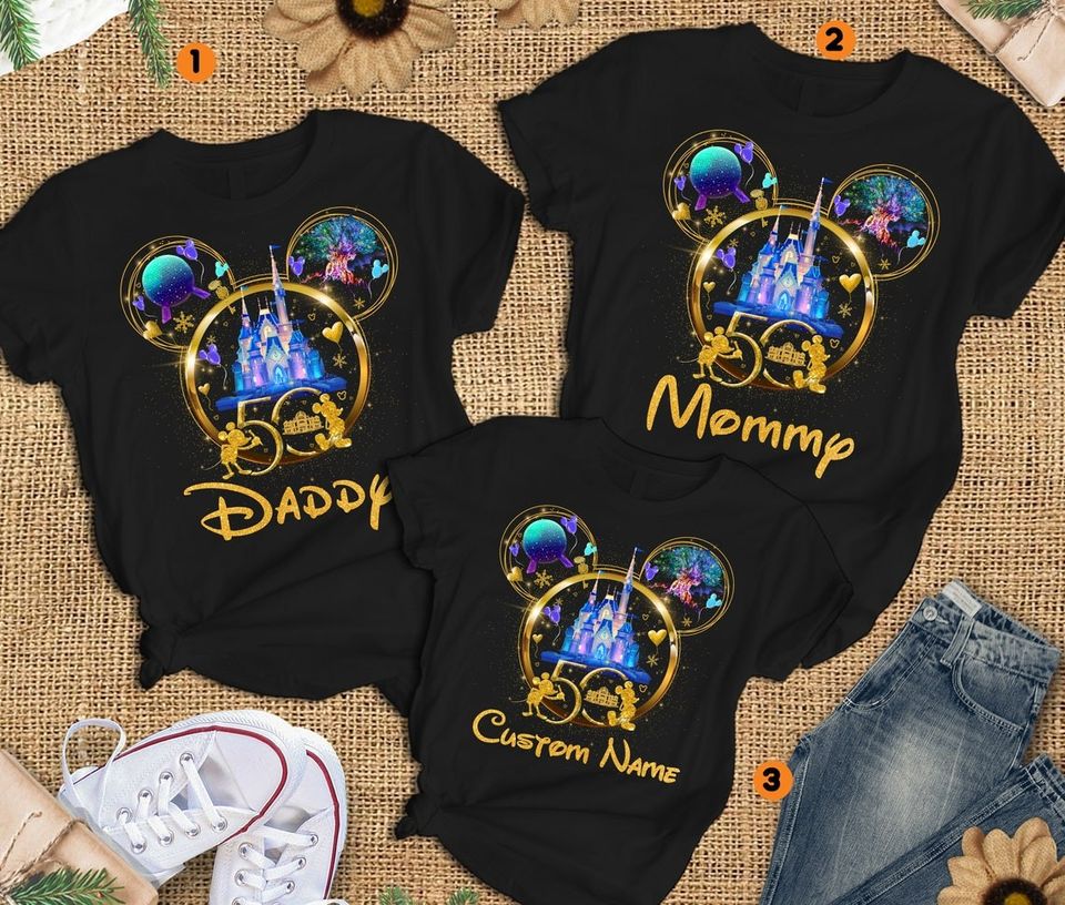 Walt Magic World 50th Anniversary Family Matching T-shirt