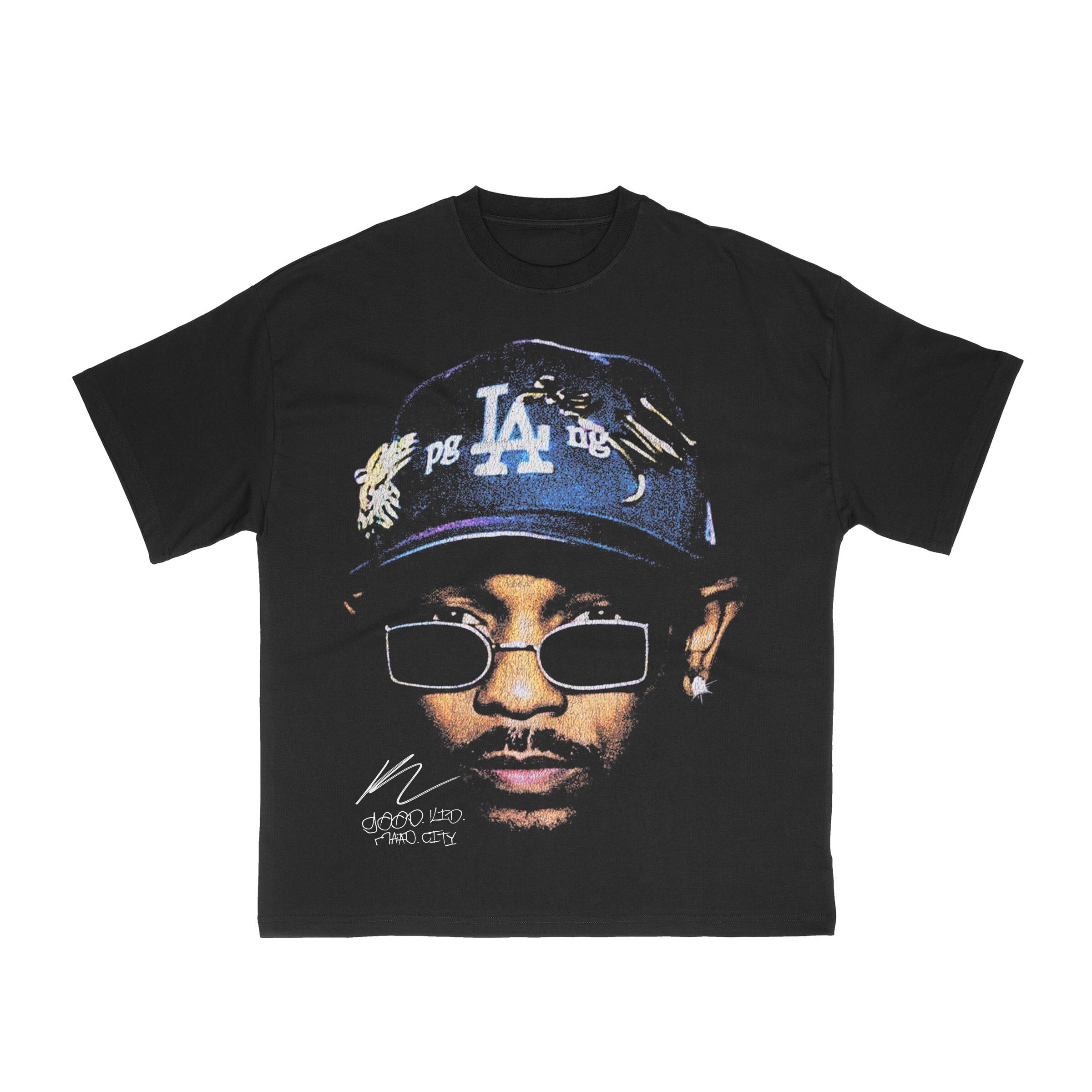 Kendrick Lamar Graphic Tee, Autograph Vintage Rap Tee